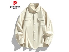 皮尔·卡丹免烫男士工装衬衫低至79.9元