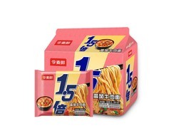 今麦郎126g*5袋番茄牛肉面，满折后10.9元速囤！
