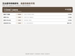 豪华新能源汽车推荐：5款豪华纯电轿车