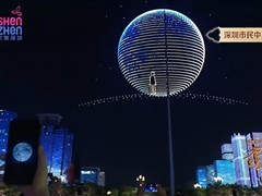 深圳特区45周年庆：万架无人机双矩阵灯光秀创纪录