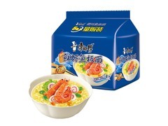 康师傅鲜虾鱼板面五连包，仅15.9元享大海鲜美！