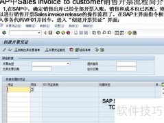SAP销售开票流程解析