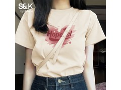 班尼路S&amp;K女士纯棉T恤京东优惠低至22.91元