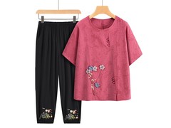 QITA妈妈纯棉印花上衣两件套特惠