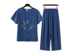 QITA中老年夏季棉麻套装，到手仅29.8元