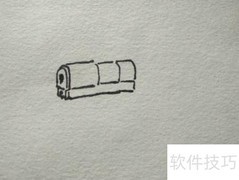 左轮打火机简笔画教程