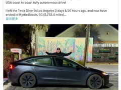 特斯拉FSD v14首次零干预横跨美国
