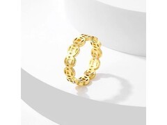 小众复古镂空铜钱金戒指热卖，到手仅 29.9 元！