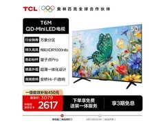 TCL 50T6M艺术电视2617元