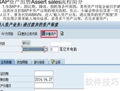 SAP资产出售流程简述