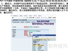 SAP毛坯半成品销售