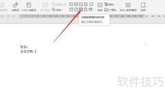 Word插入日期控件方法