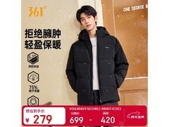 361°男款羽绒服279元抢