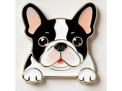 黑白法斗冰箱贴9.9元抢