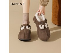 达芙妮厚底雪地靴76元抢