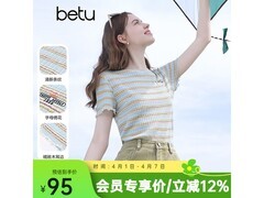 百图夏季女装T恤2505T07到手仅95元