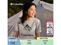 Columbia春夏米白L码T恤京东立减至179元