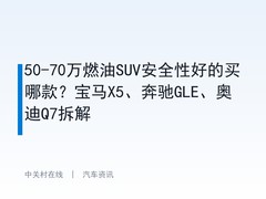 50-70万燃油SUV安全性好的买哪款？宝马X5、奔驰GLE、奥迪Q7拆解
