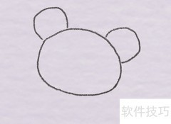 福娃晶晶简笔画教程