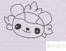 福娃晶晶简笔画教程