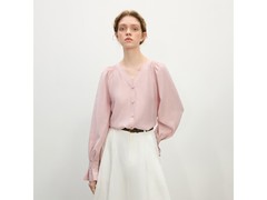 范思蓝恩薄雾粉衬衫1件5折仅103元