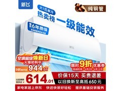 新飞壁挂式空调京东促销，到手价1110.6