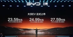 售23.59万起 比亚迪大汉EV上市 扎实技术兼顾实用体验