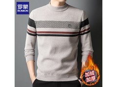 罗蒙男士13支雪尼尔加绒毛衣低至64.3元
