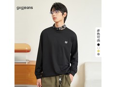 gxgjeans刺绣长袖T恤68元