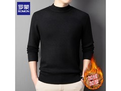 罗蒙男士加绒毛衣64.3元抢