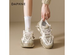 达芙妮35码金色蕾丝老爹鞋低至67元