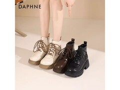 达芙妮秋冬女士英伦马丁靴低至99.9元