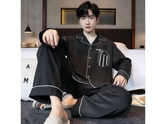 QITA男士2025春秋睡衣套装特价49.8元