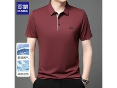 罗蒙2026夏男士翻领T恤低至49元