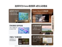 华为Vision6系列75英寸4K电视超值限时特惠