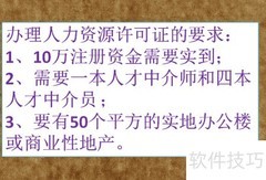2017年人力资源许可证办理指南