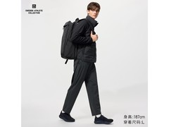 优衣库男士L码黑休闲裤，到手87.59元