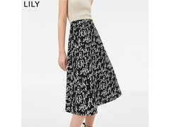 LILY春款高腰A字半身裙