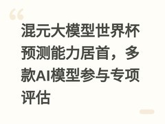 混元大模型世界杯预测能力居首，多款AI模型参与专项评估