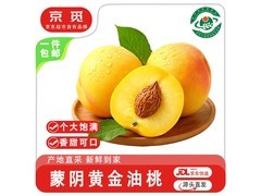 京觅山东蒙阴黄金油桃3斤，用券立减5元仅16.8元！