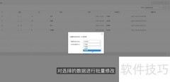 表单大师批量修改数据技巧