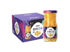 欢乐家糖水黄桃罐头礼盒，满减打折，到手仅39.9元