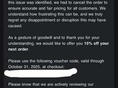 美商海盗船定价异常取消订单致用户不满