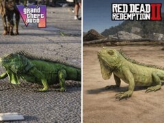 GTA6预告中绿色蜥蜴建模引热议：细节升级还是风格偏离？