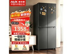 奥克斯418双开门冰箱京东特惠低至1420元
