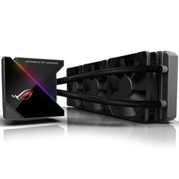 ˶ASUSROG 360һʽCPUˮɢ OLEDĻ RGBͬЧ/3껻/èͷӥ