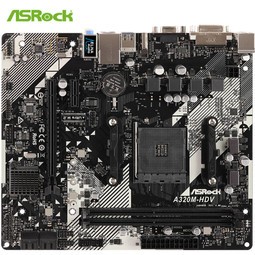 棨ASRockA320M-HDV R4.0 ֧2200G/3200G/3400G (AMD A320/AM4 Socket)