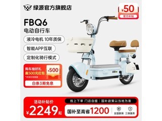 绿源FBQ6电动自行车卡乐09时尚设计强劲性能