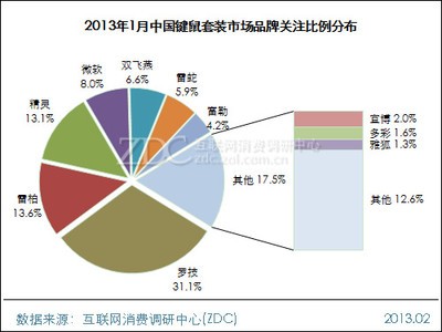 2013年1月中国键鼠套装市场分析报告