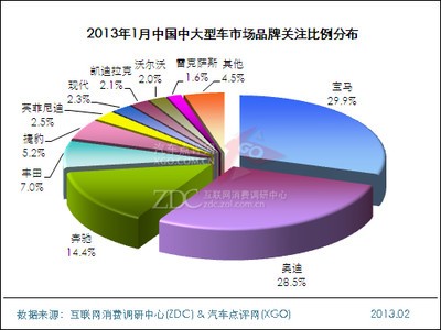 2013年1月中国中大型车市场分析报告